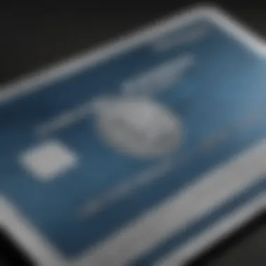 Detailed view of the American Express Blue Cash Preferred Metal Card highlighting its design.