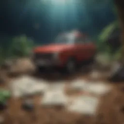 Abstract Conceptual Art Illustration of Financial Literacy