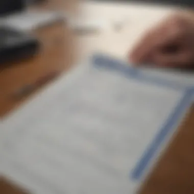Visual representation of completing a bank authorization form
