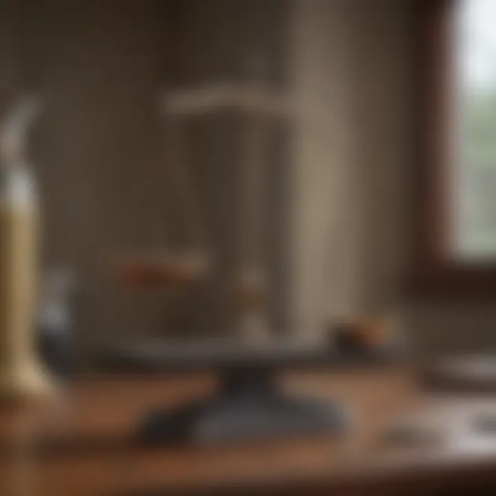 Balance scale weighing insurance policy options