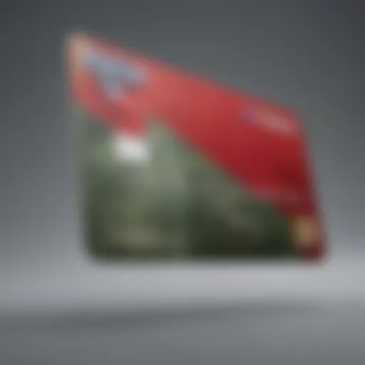 Visual representation of the Bank of America Travel Rewards card's design