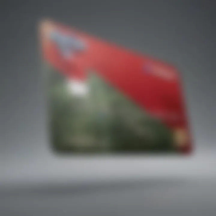 Visual representation of the Bank of America Travel Rewards card's design