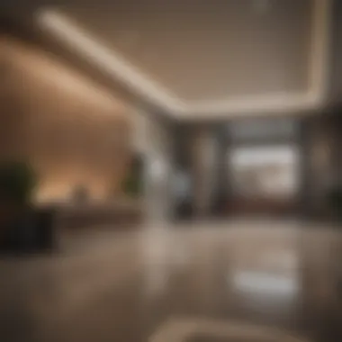 Contemporary Lobby Design at BB&T Sleek and modern bank lobby design