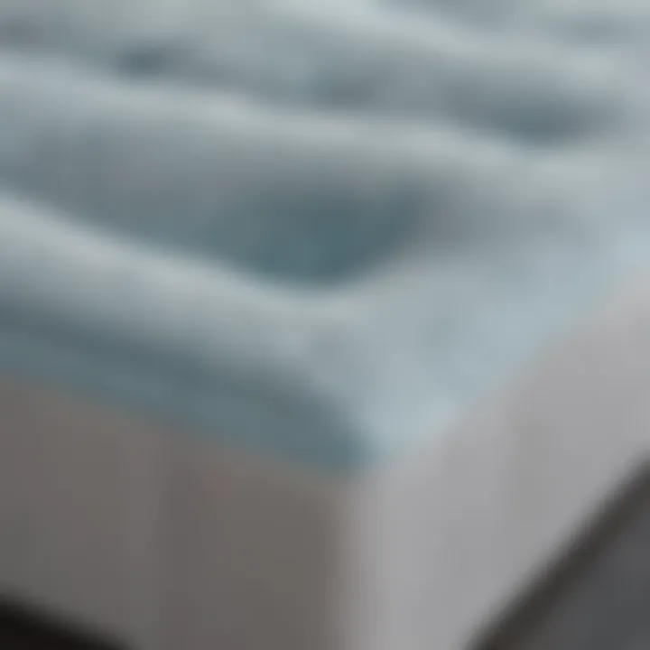 Gel Memory Foam Layer for Cooling Comfort in Beautyrest Silver Wavecrest Firm Queen Mattress