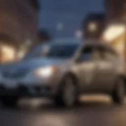 A car with a credit union logo on the side
