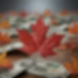 Illustration of Canadian Maple Leaf symbolizing financial landscape in Canada