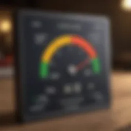 Illustration of digital credit score monitoring