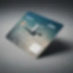 An elegant representation of the Alaska Airlines credit card showcasing its sleek design