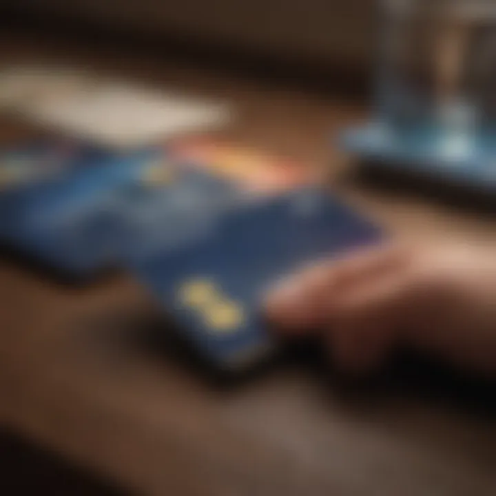 Visual representation of credit card application process