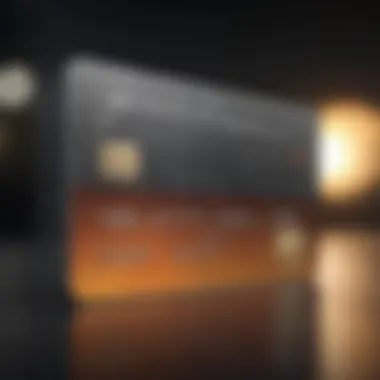 Elegant credit card design on a sleek background