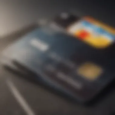 Illustration showing credit card features and benefits