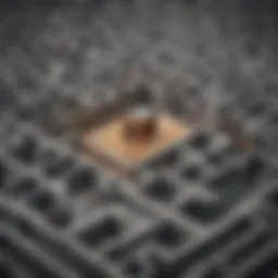 Illustration depicting a maze symbolizing navigating through credit score inaccuracies