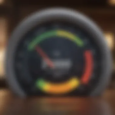 Visual representation of credit score impact on loan terms