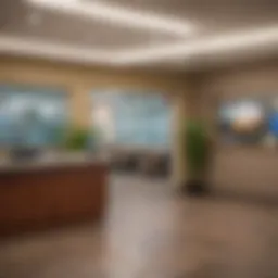 A tranquil branch of a credit union in the Inland Empire