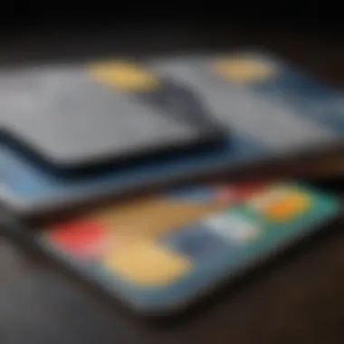 Credit vs Debit Cards Illustration comparing credit and debit cards