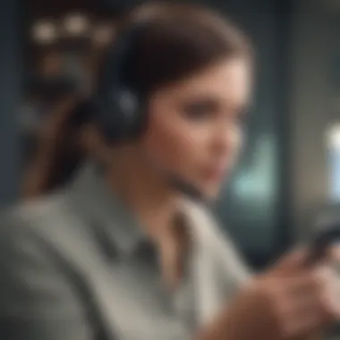 Efficient Customer Service Support Customer Service Representative Providing Support