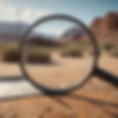 Detailed Limit Examination Magnifying glass focusing on ATM withdrawal limit details