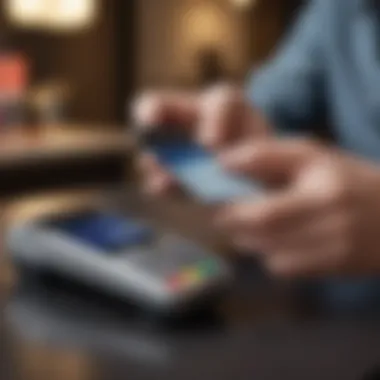 Digital Payment Transaction Close-up of a digital payment transaction on a mobile device
