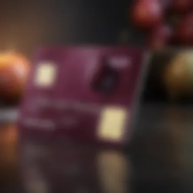 Elegant Plum Credit Card Design Elegant Plum Credit Card Design