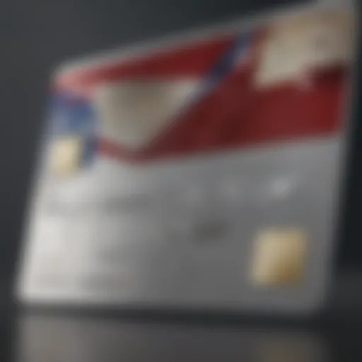 A close-up of a Capital One credit card highlighting its design and features.