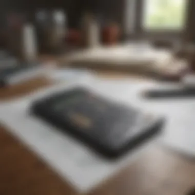 Financial Calculations for Home Improvement Financial calculations on a desk with renovation materials