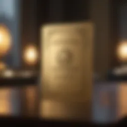 Luxury lifestyle representation through the American Express Gold Card