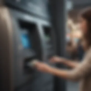 ATM Transaction Flow Illustration depicting ATM transaction process