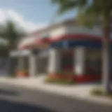 Exterior view of Bank of America branch in Boynton Beach