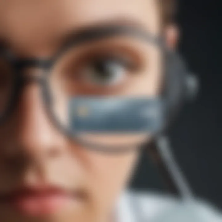 Credit Union Fixed Rate Credit Card with Magnifying Glass