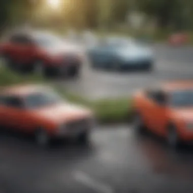 Complexities of Car Insurance Landscape for New Drivers Illustration depicting the complexities of the car insurance landscape for new drivers