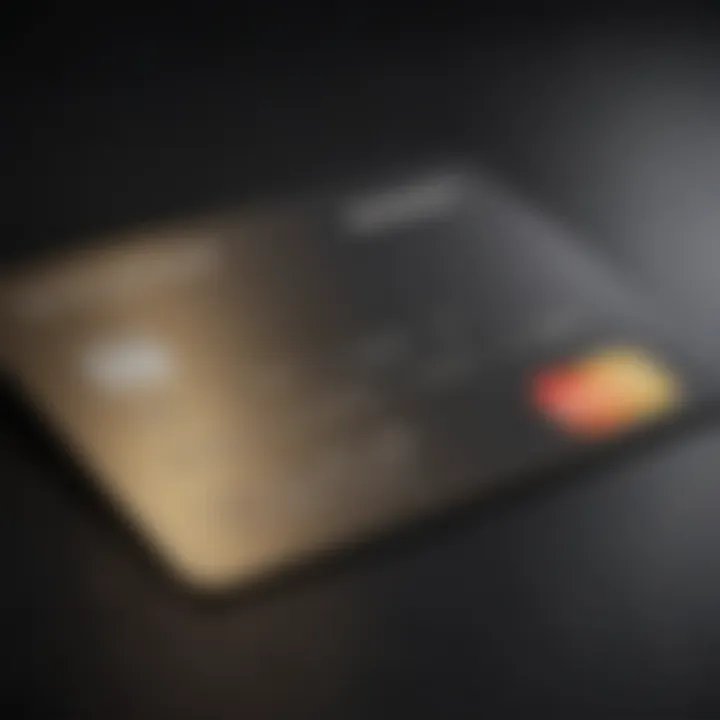 Sleek and modern credit card with a minimalist design