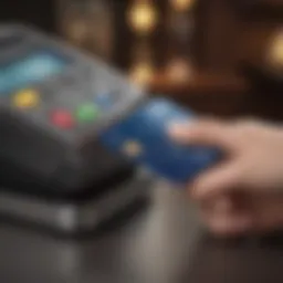 Chime credit card displayed with digital wallet interface