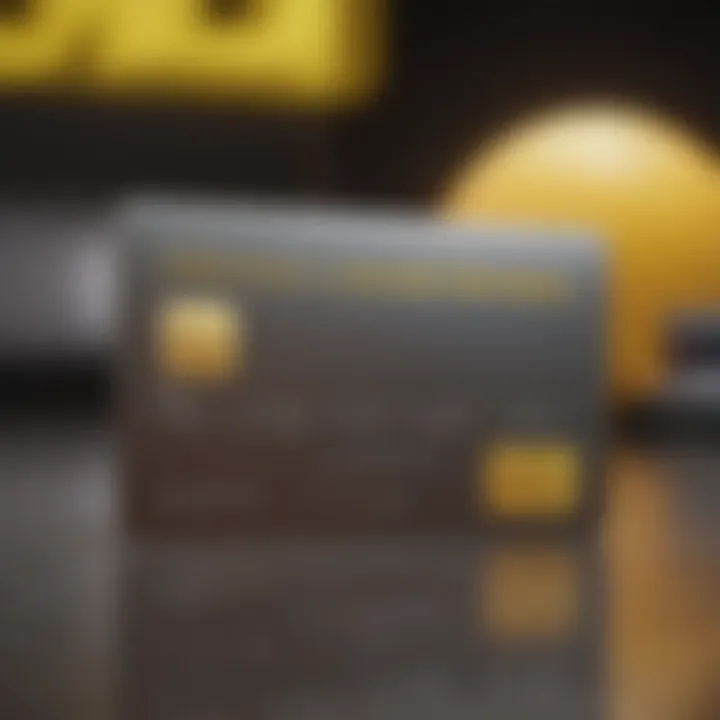 Credit card with Western Union logo