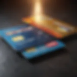 Conceptual image of credit card usage