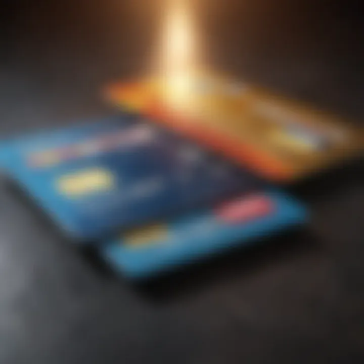 Conceptual image of credit card usage