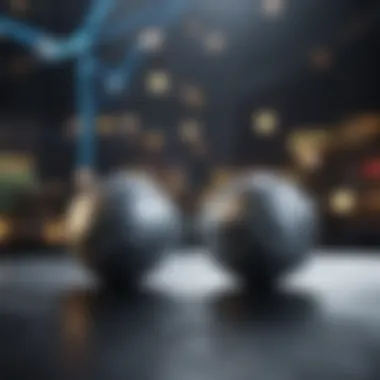Abstract financial network connections in a digital world