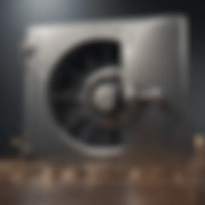 Illustration of a secure vault representing financial stability