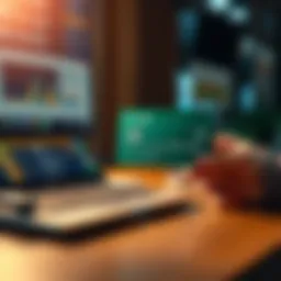 Illustration of virtual card transaction process