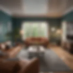 A cozy living room showcasing home improvements