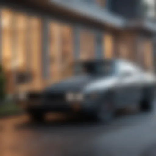 A sleek car parked in front of a modern home, symbolizing the connection between car and home insurance.