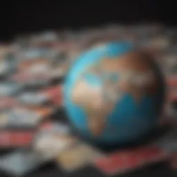 Illustration of a globe symbolizing the global reach of anonymous ATM cards