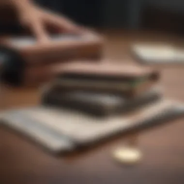 Maintaining Financial Separation Business and personal finance separation concept with two wallets