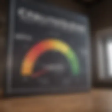 Visual Representation of Credit Score Increase Financial Growth Chart Example