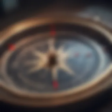 Guiding Toward Financial Triumph A compass pointing towards financial success