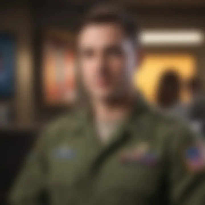 Illustration of financial tips for military members