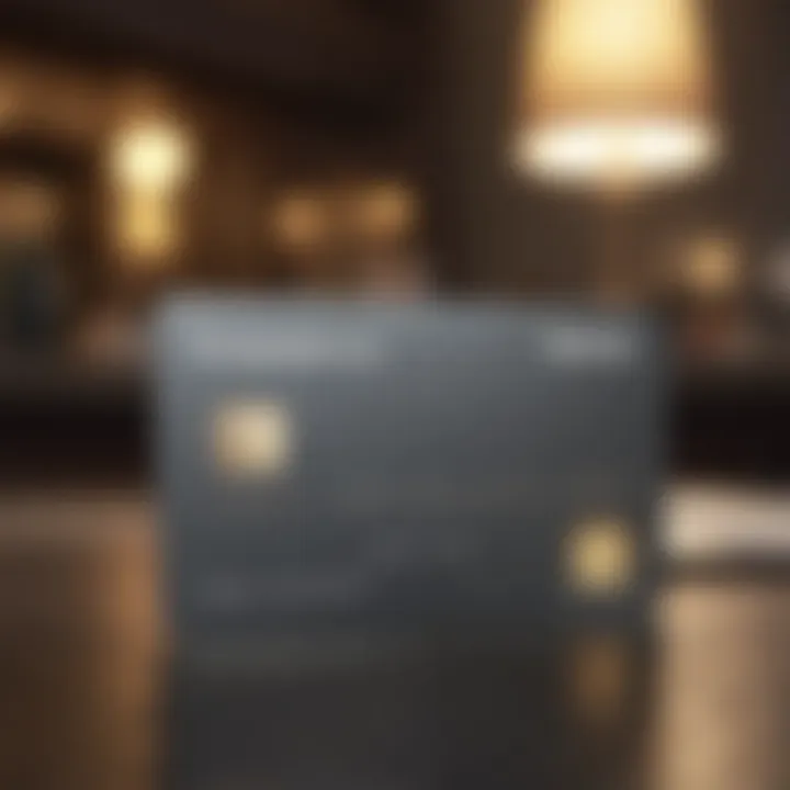 Illustration of a sophisticated credit card design