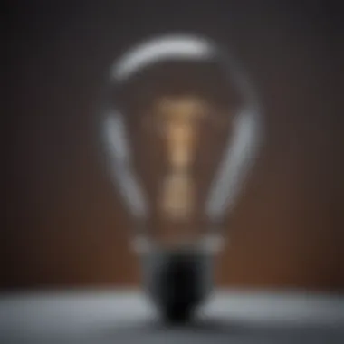 Enlightening Health Insurance Choices Symbolic illustration of a light bulb representing ideas and insights in health insurance selection