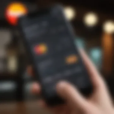 Mobile App for Checking Mastercard Balance Mobile app showing Mastercard account details