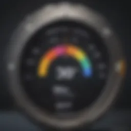 Graph illustrating credit score improvement