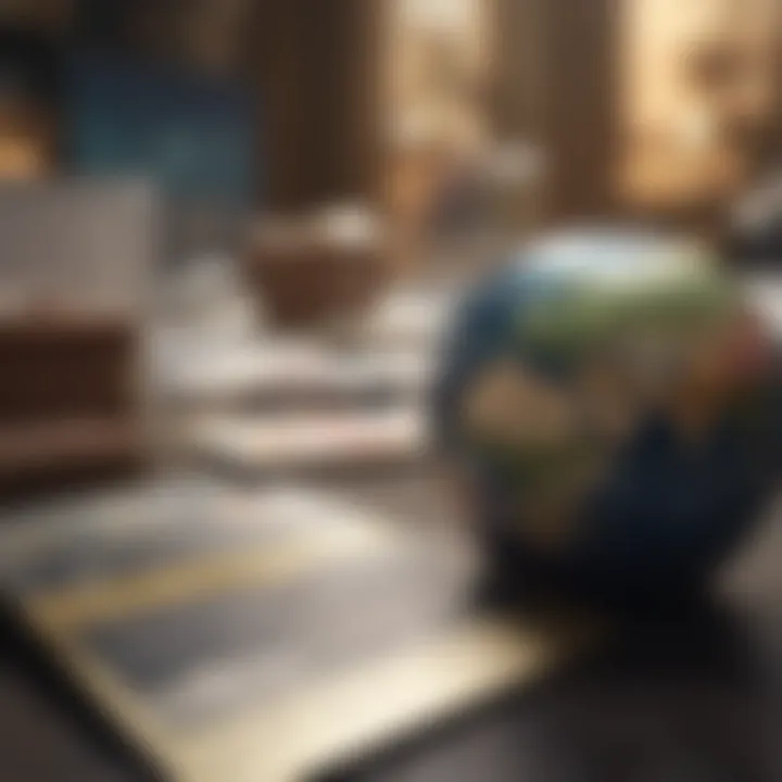 Global financial network illustration